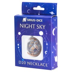 D20 Necklace - Night Sky